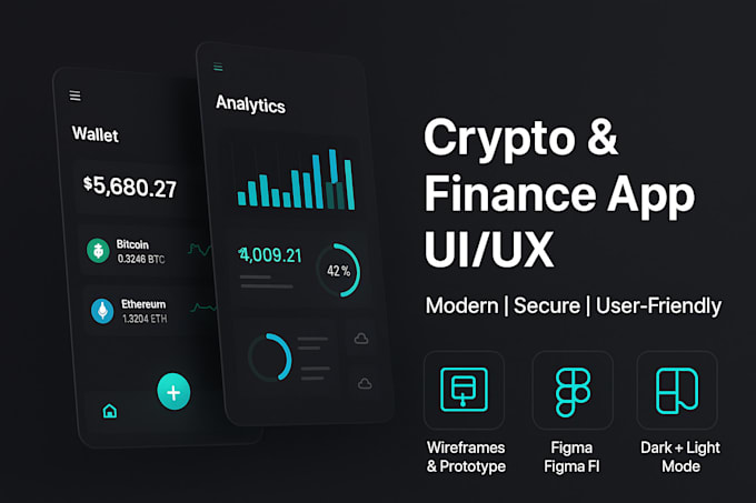 Design modern crypto wallet trading dashboard finance app fintech ui ux ...