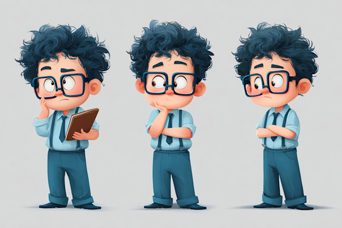 design vector character, cartoon avatar or mascot