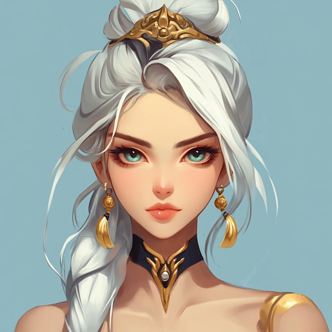 make a 2d character for a game or 2d printing