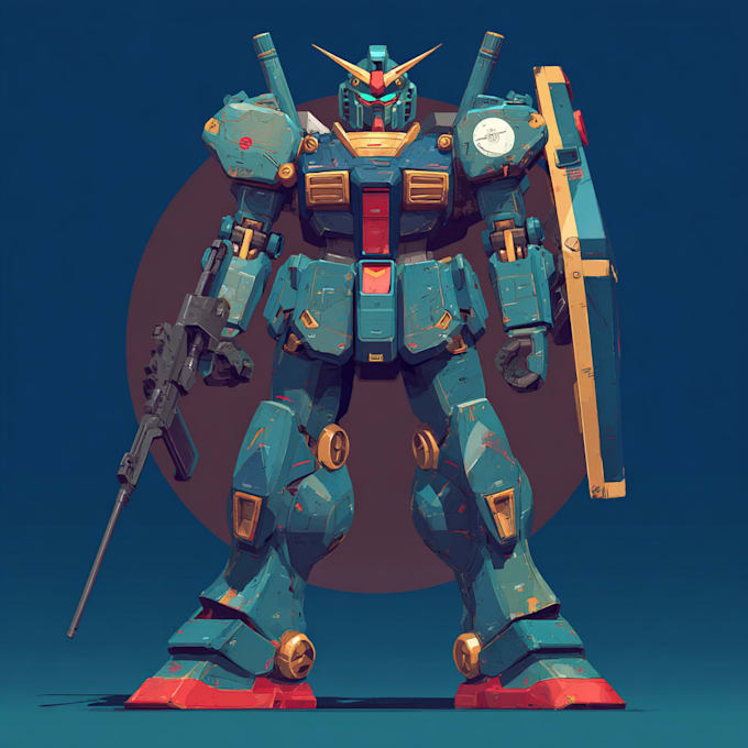do mecha robot gundam illustrations