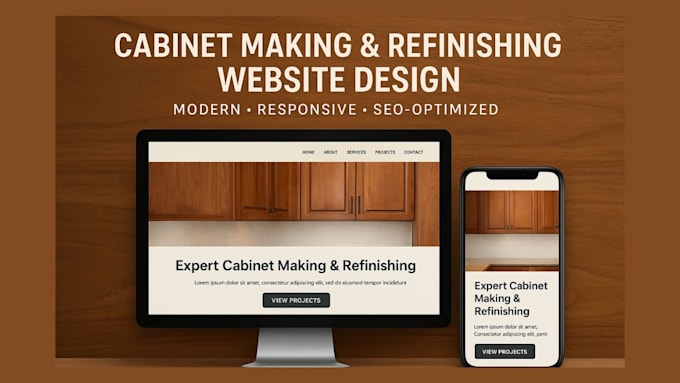design and revamp your cabinet making and refurnishing website