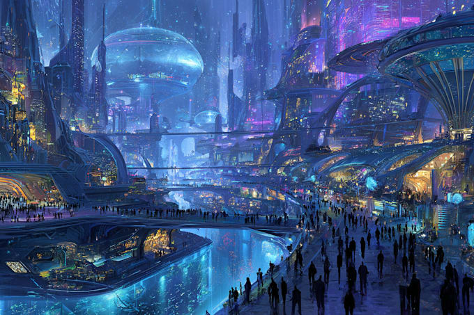 make a stunning sci fi, cyberpunk, fantasy characters