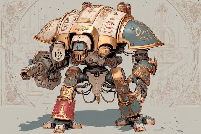 create a warhammer 40k character art