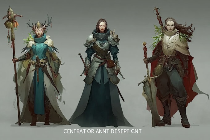 Create character concept art or game art in fantasy style by Arnaatjies ...