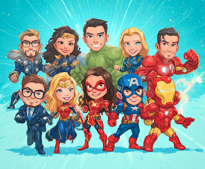 a super hero character design