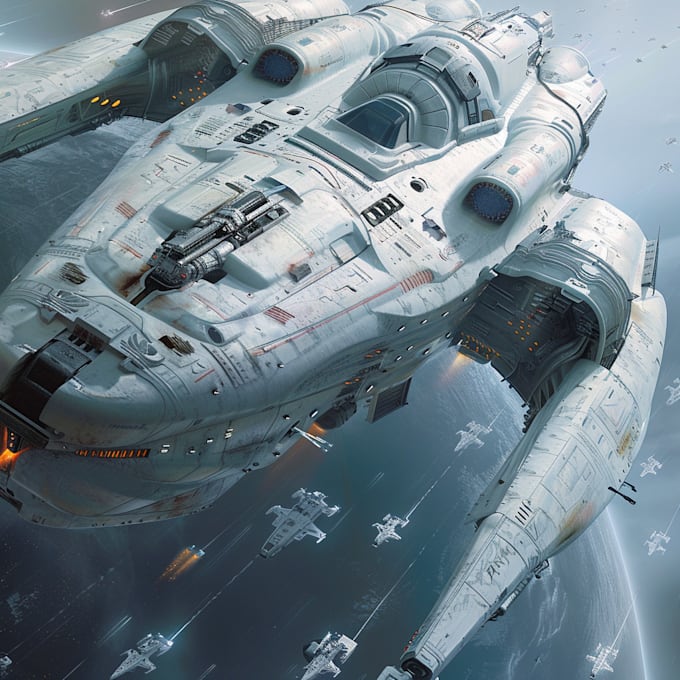 model hard surface scifi vehicles, spaceships