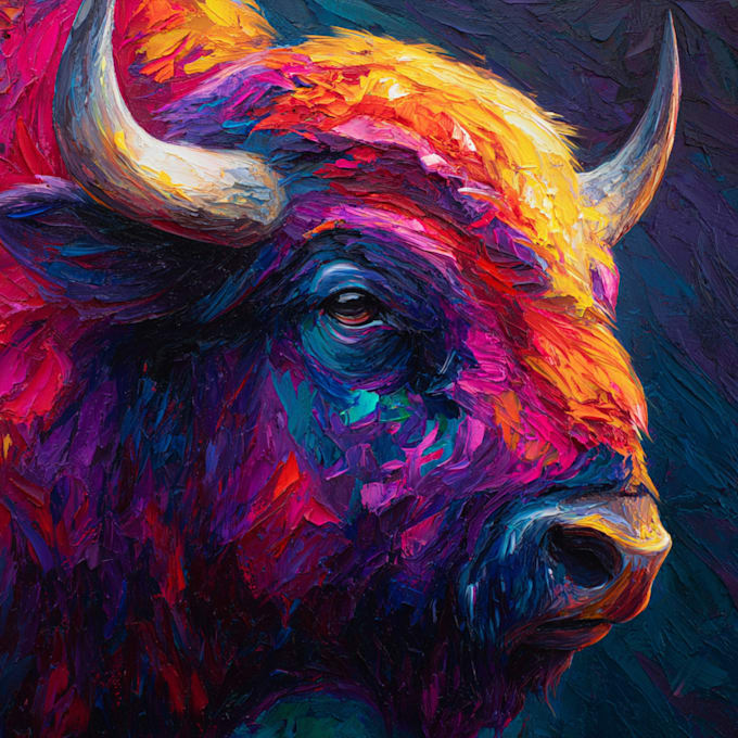 animal color abstract art