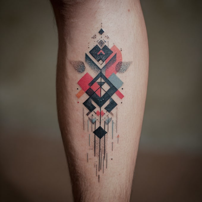make a geometric tattoo design