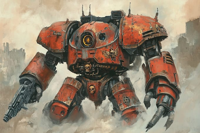 create a warhammer illustration
