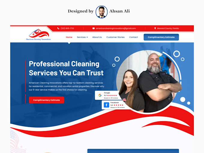 professional hvac company wordpress website for ac and heating services,