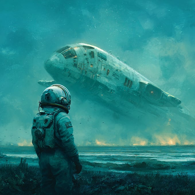 draw sci fi illustration and sci fi art
