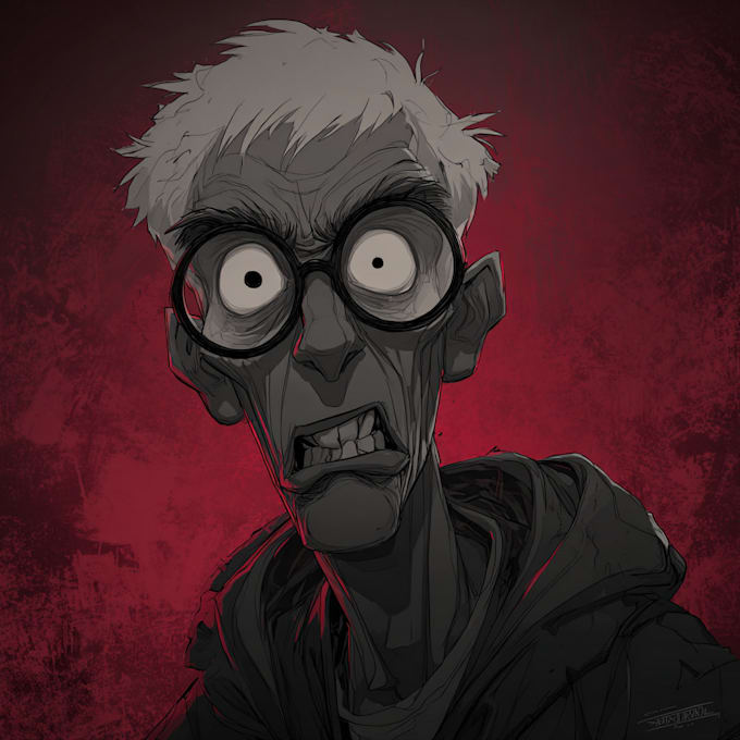 draw horror character illustration