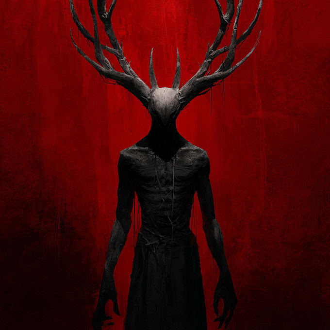 draw dark fantasy art and horror illustration