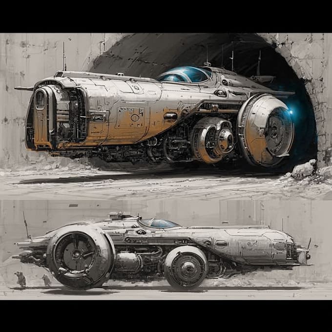 design spaceships and sci fi vehicles