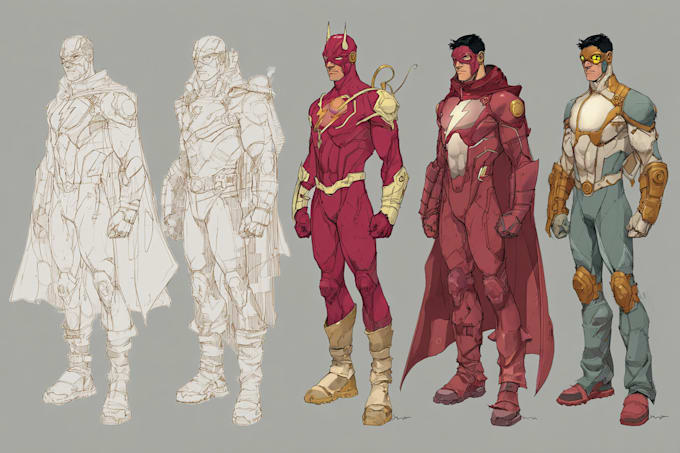 a super hero comic or character illustration