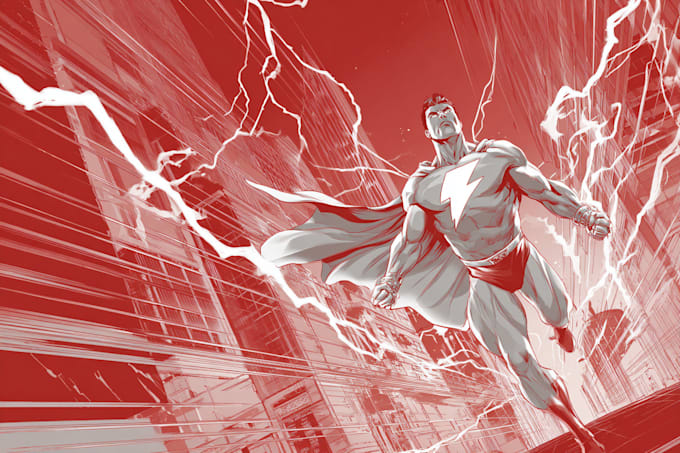 super hero comic or character illustration