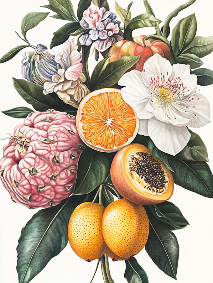 make botanical product illustration