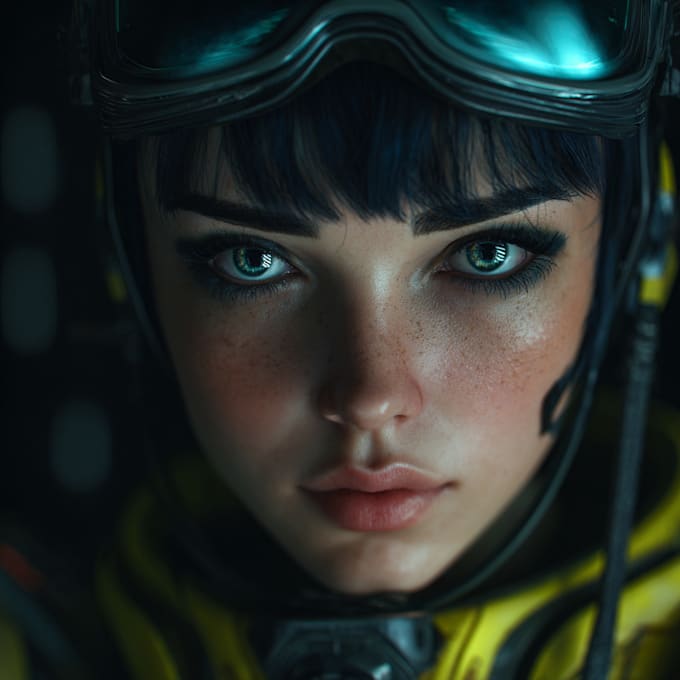 design stunning sci fi portrait art