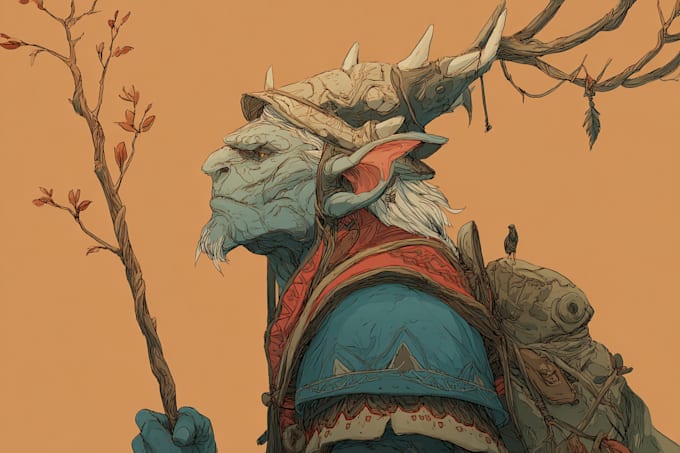 illustrate fantasy art creatures and characters