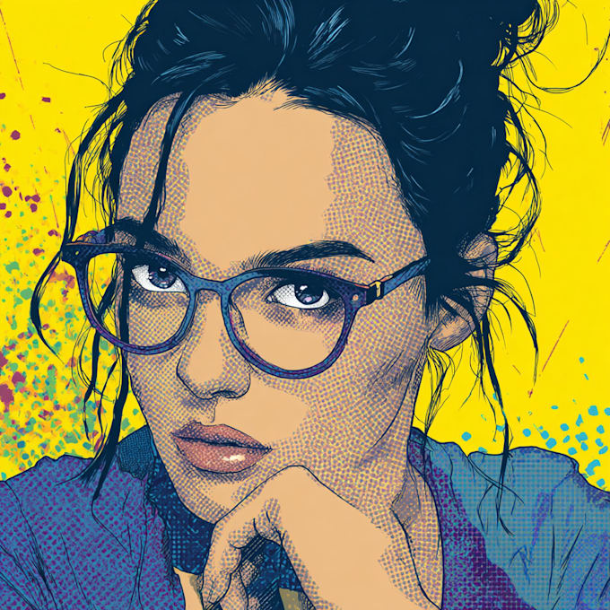 create a pop art advertisement