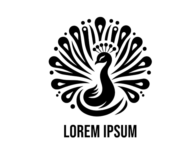 design high quality esport peacock logo