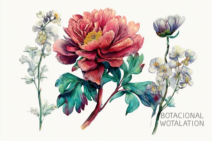 do a watercolor botanical illustration