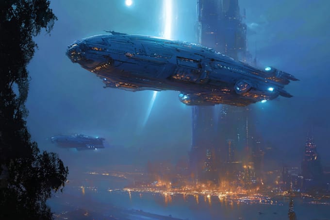 design sci fi spaceship design