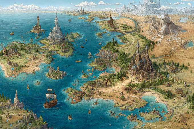 do map illustration map design fantasy map
