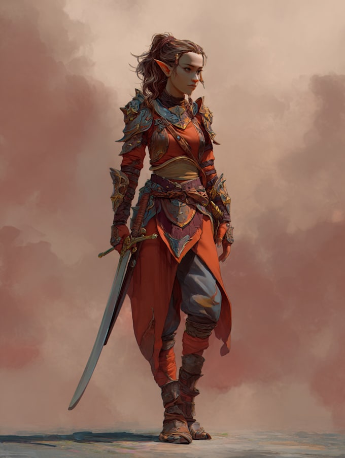 draw fantasy character illustration