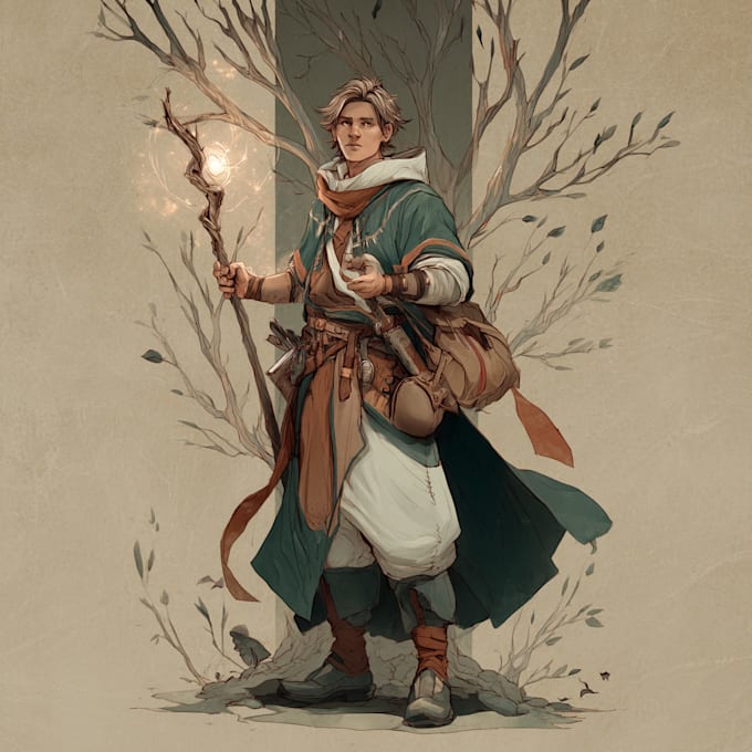 create a d and d character art and dnd art