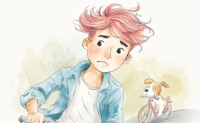 create fantasy watercolor characters and illustrations