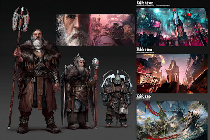 draw stylized character, game character, realistic character