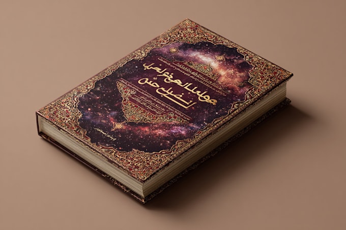 design a professional cover for your arabic book