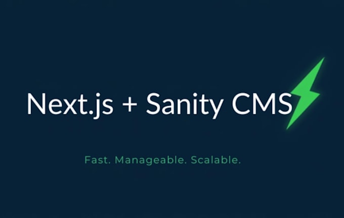 develop a fast next js website with sanity cms integration