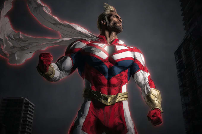 draw superhero character for you