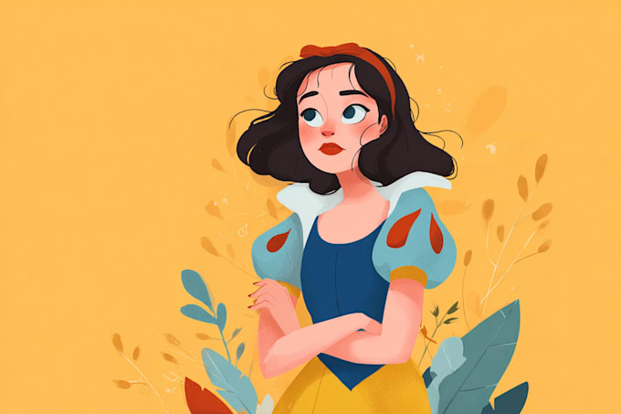 create disney style illustration for you