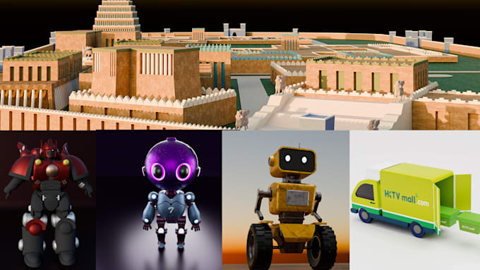 create optimized 3d game assets for video games using blender