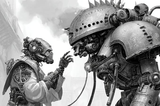 make warhammer themed illustration