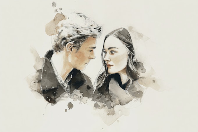 draw digital watercolor illustration