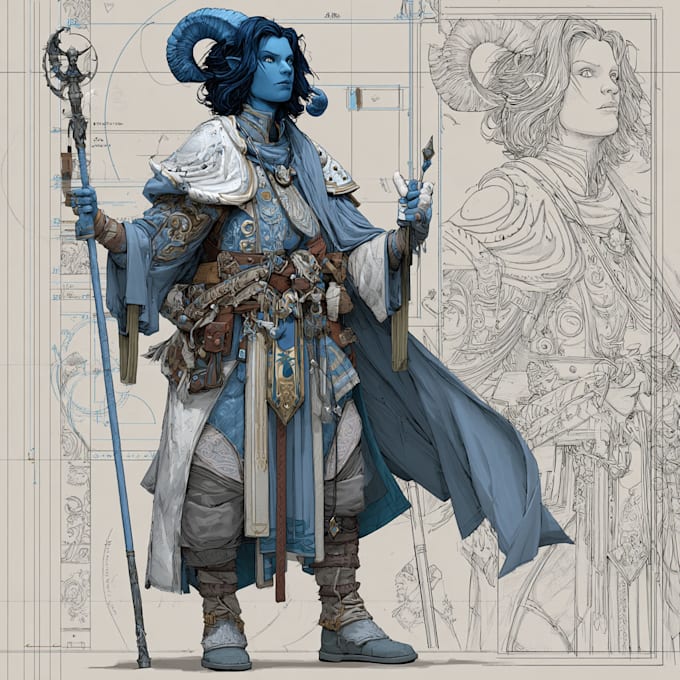 do fantasy character art and illustration