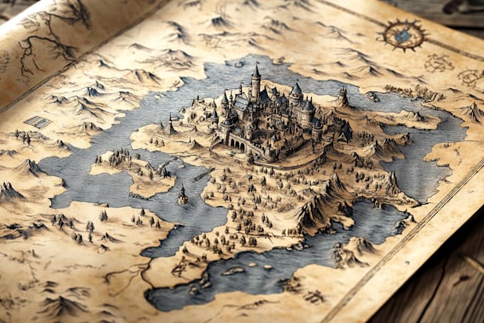 fantasy map design map illustration fantasy map