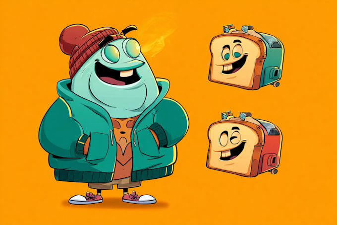 draw any object as a cartoon character