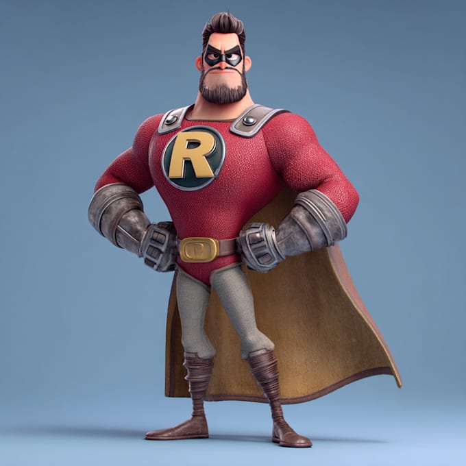 design your realistic superhero cartoon portrait