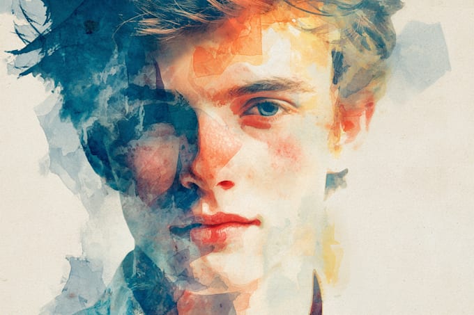 make digital watercolor illustration