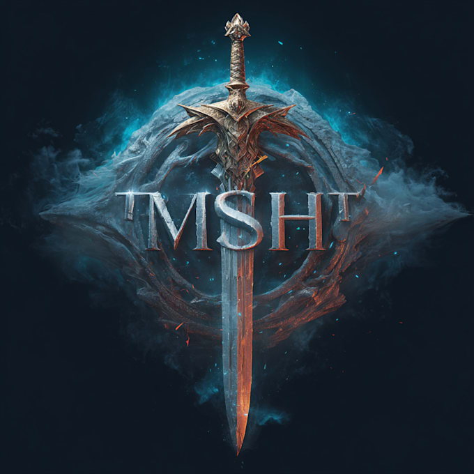 create a fantasy, rpg, sci fi, steam, app animated game logo