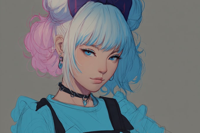draw your 2d character, vtuber, or anime art