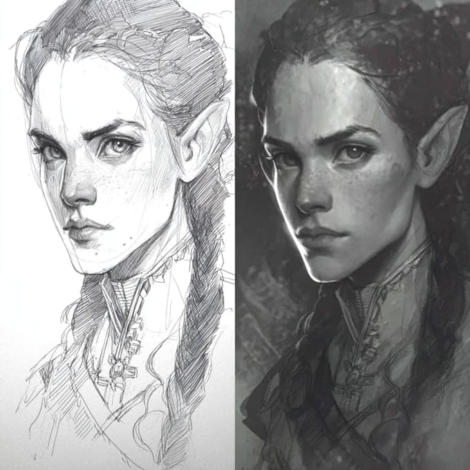 draw a simple dnd token or portrait
