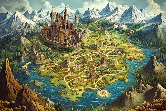 draw a custom map for fantasy