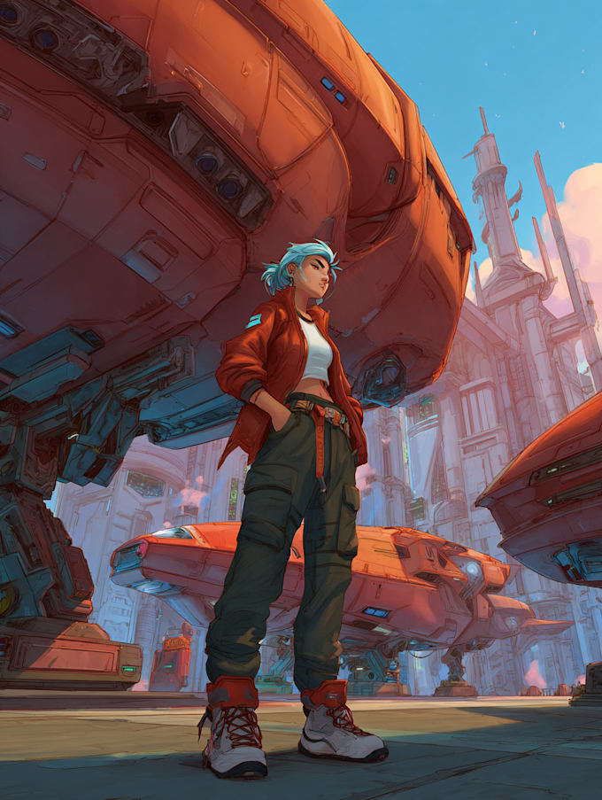 Design an awesome sci fi character art by Camrenalcala | Fiverr