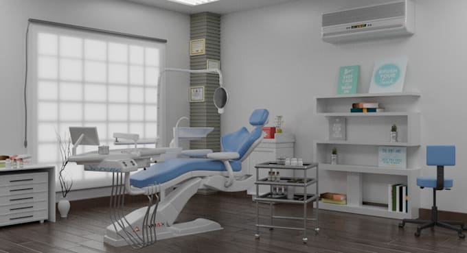 create 3d hospital interior, dental clinic, modern pharmacy, spa, 3d rendering